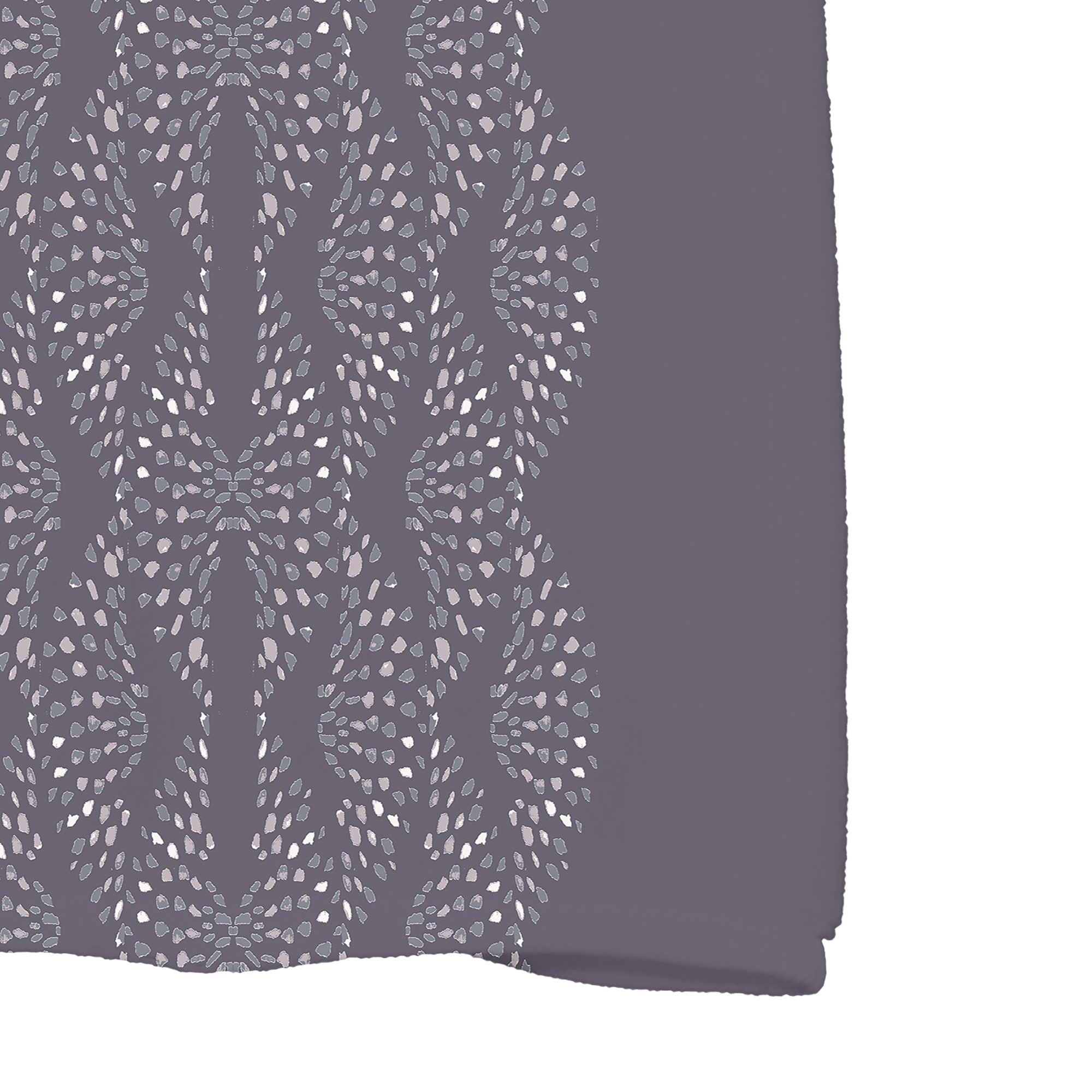 Dotted Focus 16 x 25 Inch Purple Geometric Print Kitchen Towel