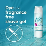 Gillette Satin Care Ultra Sensitive Womens Shaving Gel Twin Pack, Fragrance-Free, 14 oz