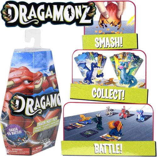 Dragamonz Ultimate Dragon 6 Pack Collectible Figure & Trading Card Game for K... 
