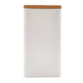 thumbnail image 1 of Canister Homecreations Metal Blanco con Tapa Bambú 2400ml, 1 of 4