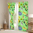 thumbnail image 3 of Manfei Flamingo Giraffe Zebra Curtains Pack of 2 (42x84 Each),Tropical Botanical Monstera Leaf Curtains Blackout,Cute Elephant Monkey Bedroom Curtains For Kids,Ultra Soft Home Decor, 3 of 6