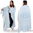 thumbnail image 1 of [ Manta Ponible Super Blanky 180x152cm con Mangas Azul Bebé ], 1 of 8