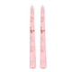thumbnail image 2 of Pack de 2 velas románticas de varilla larga | Vela nupcial francesa impresa | Cera inodora, artesanal | Decoración de cumpleaños y fiestas con estampados coloridos | Largo Ardor | Ecológico, 2 of 8