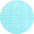 thumbnail image 1 of Ahgly Company Indoor Round Persian Light Blue Traditional Area Rugs, 4' Round, 1 of 4