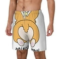 thumbnail image 2 of Uemuo Prince Corgi Dog Pattern Mens Swim Trunks Quick Dry Board Shorts with Mesh Lining, Stretch Beach Shorts Quick Dry No-Chafing Board Shorts-3X-Large, 2 of 9