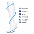 thumbnail image 6 of SOMER 3 Pairs Socks for Women & Men Knee High Socks is Best Support for Running, Travel and Cycling White, 6 of 7