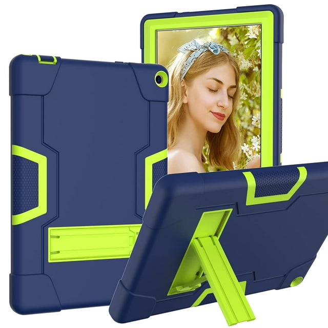Mignova Case for Walmart Onn 10.1" Tablet Pro (Model: 100003562), Heavy-Duty Drop-Proof and Shock-Resistant Protective Case(with Stand) for Walmart Onn 10.1" Tablet Pro(Model: 100003562)(Navy/Green)