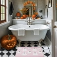 thumbnail image 6 of TAOYAOGIN Pink Halloween Decor Spooky Ghosts Bath Mat Cute Home Decor Pink Bathroom Rugs for Bathroom Non Slip, 6 of 7