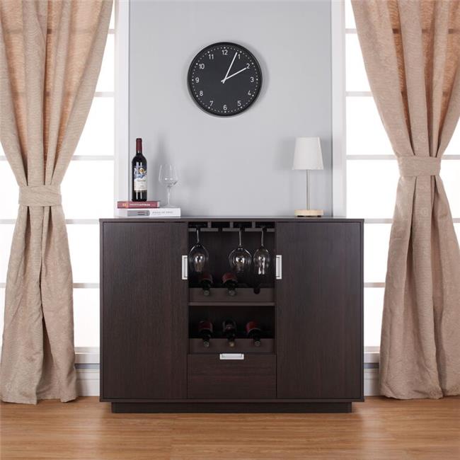Espresso Enitial Lab Furniture of America Olympia Multi Storage Dining