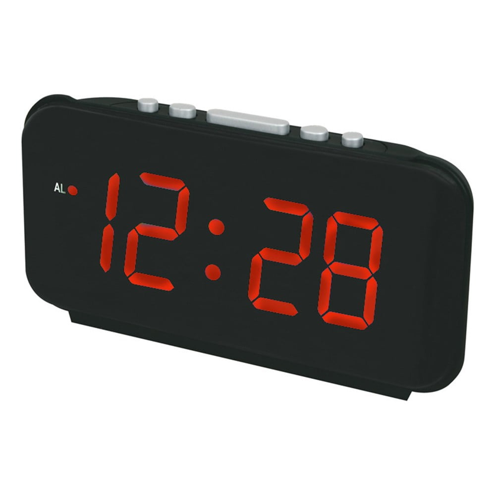 AFQH Compact LED Digital Alarm Clock for Bedside or Desk with Multiple Colors