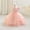 Pink, variant on SERTG Little Girls' Party Dress Sheer Paneled Skirt with Back Zipper Short Sleeve Round Neck Princesse Outfit for 6 Months-4 Years(Pink,2 Years)