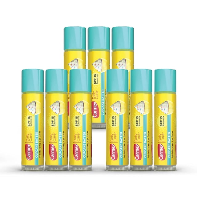 Bálsamo labial Carmex Daily Care hidratante SPF 15 para magdalenas, 9 x 4,25 g