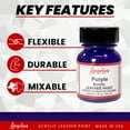 thumbnail image 2 of Angelus® Acrylic Leather Paint, 1 oz., Purple, 2 of 9