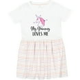 thumbnail image 3 of Inktastic Grammy Loves Me Unicorn Girls Girls Toddler Dress, 3 of 5