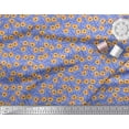 thumbnail image 3 of Soimoi Poly Georgette Fabric Text & Tiger Face Cartoon Print Fabric by The Yard 52 Inch Wide, 3 of 3