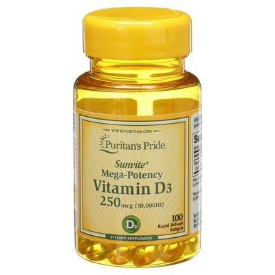 Buy Puritan S Pride Vitamin D3 Softgels iu 100ct Online In Turkey