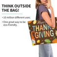 thumbnail image 2 of Fotbe Happy Thanksgiving With Gnome Bolsa Tote Estética de Lona con Estampado para Mujer - Bolsa Reutilizable de Hombro Casual para Vacaciones, Compras, Trabajo y Gimnasio, 2 of 8