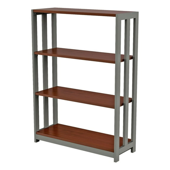 Linea Italia LITTR735CH Trento Line 31.5 in. x 11.5 in. x 43.25 in. 4 Shelf Bookcase - Cherry