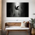 thumbnail image 3 of Elephant Stock Fallen Angel Lucifer Wall Art - Horizontal Canvas Wall Art - Living Room Wall Decor - People Canvas - Black And Gray Decor - 51" x 34", 3 of 8