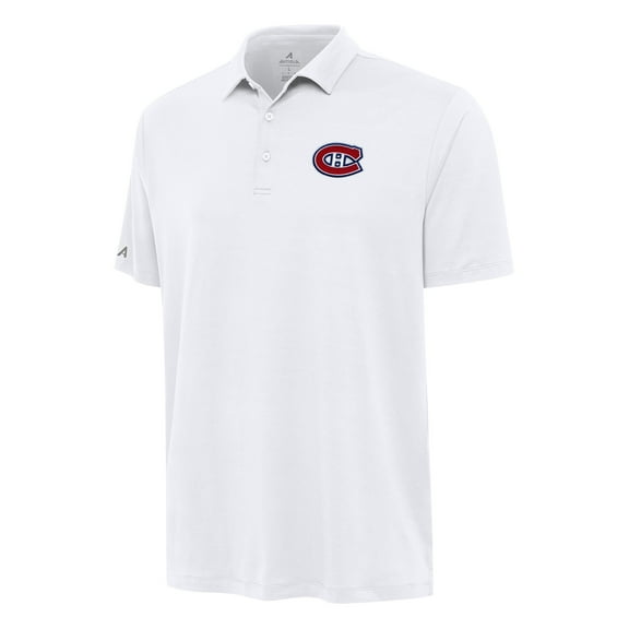 Men's Antigua White Montreal Canadiens Reprocess Polo