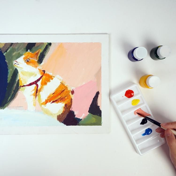 North Shore's 3 piece paint brush set, Three pieces of paint brushes