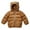 Brown, variant on Kids Winter Coats for Boys Warm Puffer Jackets Kids Zip up Long Sleeve Windproof Down Jacket Hooded Jackets Boys' Outerwear Jackets 4-5 Years