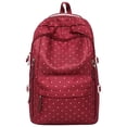 thumbnail image 2 of HonestMatter Cute Backpack, Women's Fashion Nylon Backpack with Polka Dots, Large Capacity Daypack for Travel and Everyday Carry, 2 of 7