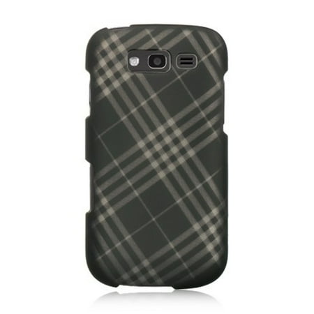 Smoke Checker - DreamWireless CRSAMBLAZESMDLCK Samsung Galaxy Blaze 4G Crystal Case, Smoke Diagonal Checker
