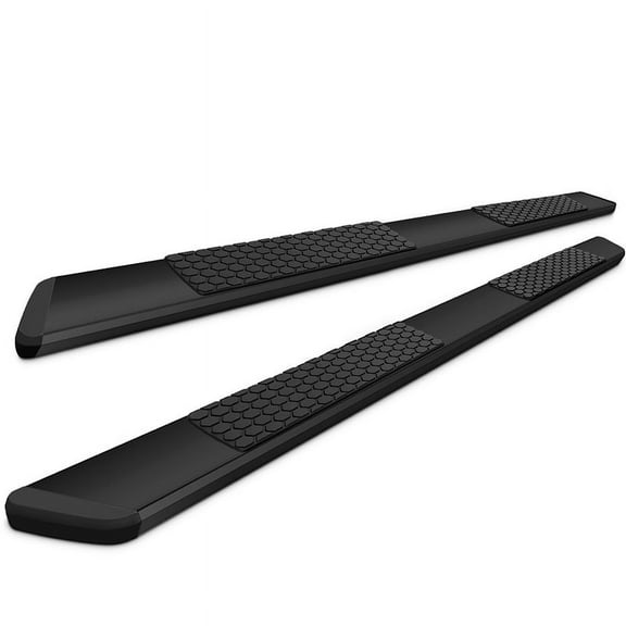 Ikon Motorsports Running Boards for 2019-2025 Ram 1500 Quad Cab OE Black 5in Side Step Nerf Bars