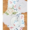 thumbnail image 5 of Anchors Away Cotton Quilted Rectangular Reversible Placemats Set of 6, 13" x 19", 5 of 6