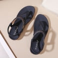 thumbnail image 6 of UMfun Summer Sandals For Women Flat Slip On Sandals Crystal Roman Shoes Open Toe Casual Sandals, 6 of 10