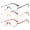 3 Pairs, variant on 3 Pairs of Mens Half Moon Spring Hinge Reading Glasses 1.50 Womens Fashion Half Round Classic Metal Readers +1.50