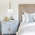 thumbnail image 4 of Modern Gold Pendant Light with Plug-in Cord,Milk Glass Pendant Lighting Globe, 4 of 9