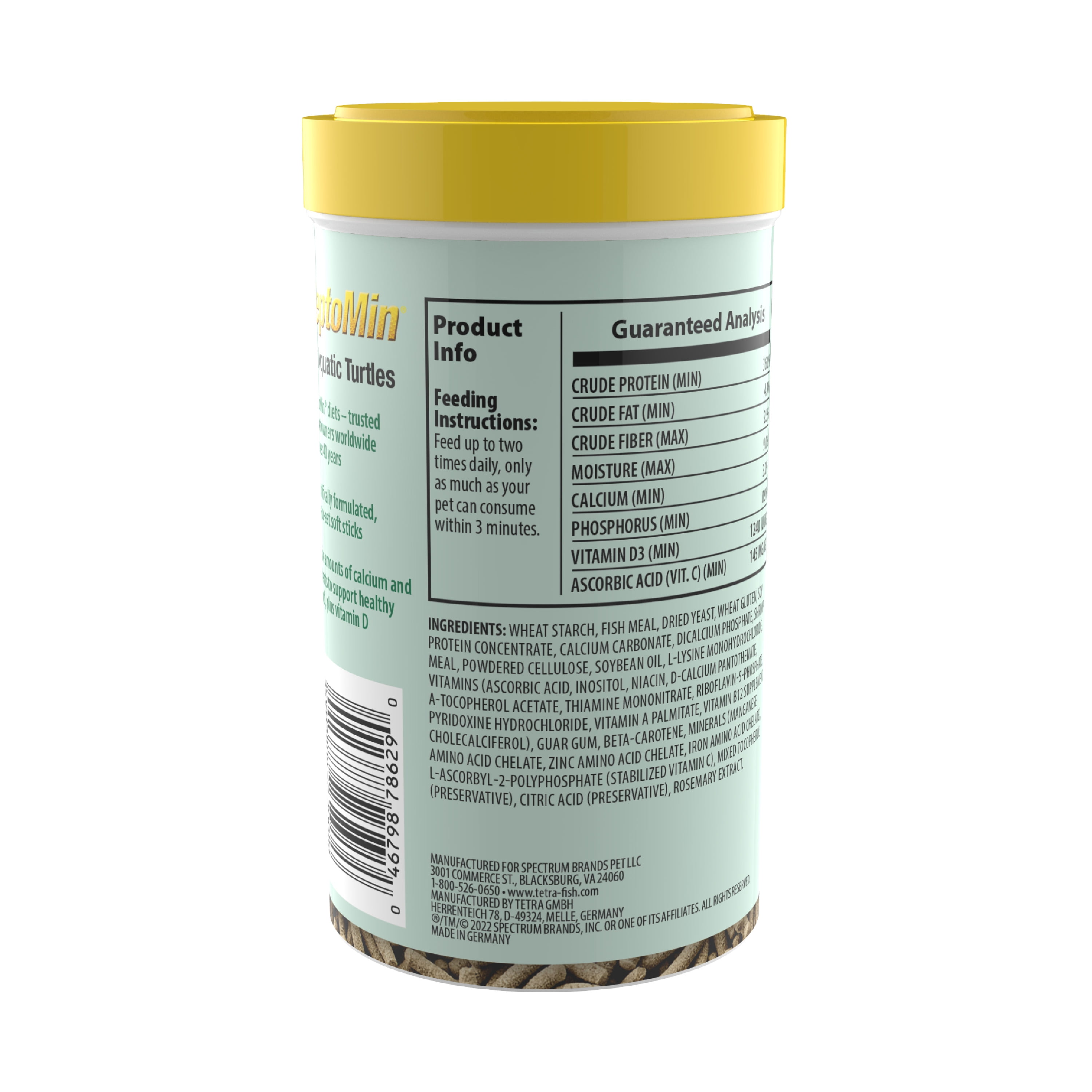 (2 pack) Tetra ReptoMin Floating Food Sticks, Soft Stick Food Formulated for Aquatic Turtles, 2.83 oz