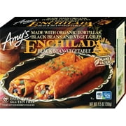 Amy's Frozen Meals, Black Bean Vegetable Enchilada, Made With Organic Corn and Black Beans, Gluten Free Microwave Meal, 9.5 Oz