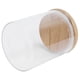 thumbnail image 4 of Tarro redondo de madera de 450 ml con tapa, recipiente de vidrio transparente para alimentos, para té, café y especias., 4 of 14