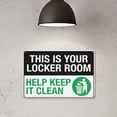 thumbnail image 4 of This Is Your Locker Room Sign 8"x12" Inch Rust Free Aluminum Easy To Read & Sturdy Keep Out Outdoor Metal Signs For Home Farm Yard, 4 of 8