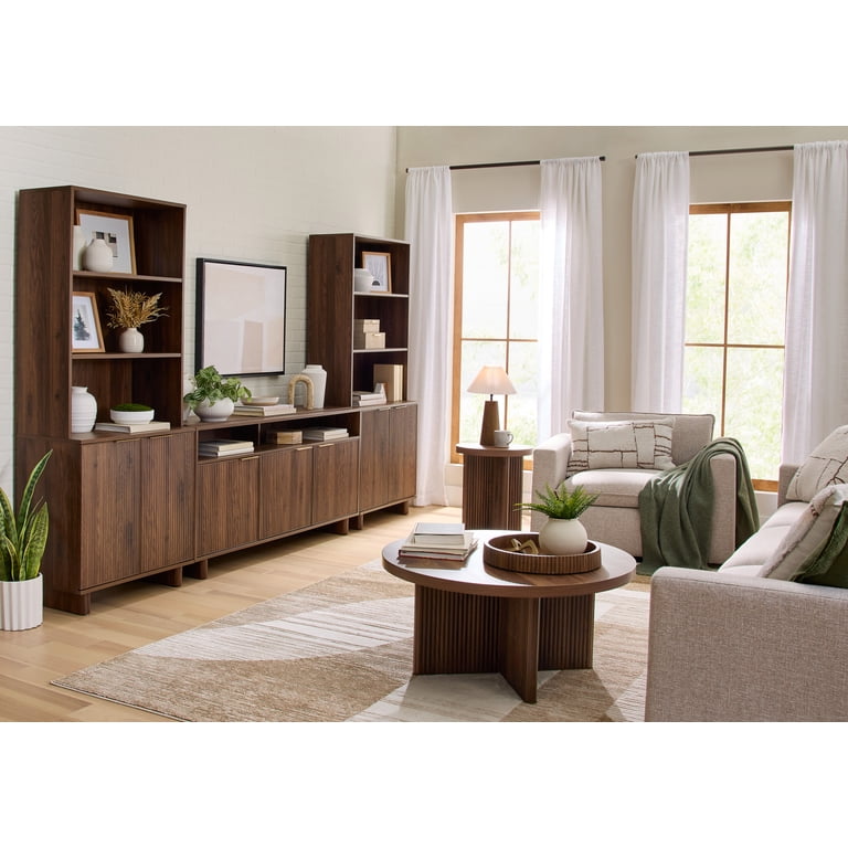 Better Homes & Gardens Lillian Fluted End Table, Walnut photo 4