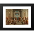 thumbnail image 2 of Roman School 18x14 Black Modern Framed Museum Art Print Titled - The School of Athens (18th Century), 2 of 5