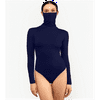 Betsy & Adam Women's Long Sleeve Bodysuit With Attached Mask Blue Size X-Large