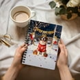 thumbnail image 3 of Happy New Year 2026 Saint Bernard Holiday Balloons Party Snow Spiral Bound Journal St Dog Lover 5x7in Spiral Notebook - 13018, 3 of 5