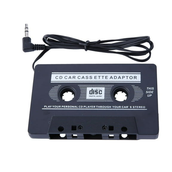 Black Car Stereo Audio Cassette Tape Adapter