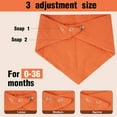 thumbnail image 3 of Qissep 10 Pack Muslin Baby Bibs, 100% Cotton Extra Absorbent & Soft Unisex Baby Bibs for Baby Girl & Boy, Drooling Newborn, Teething Toddler, Infant 0-36 Months, 3 of 7