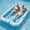 Blue, variant on Inflatable Tanning Pool Lounger,  87" x 63" Purple Pool Floats with Headrest & Cup Holder, Air Mattress Sun Tan Tub for Sunbathing, Outdoor, Seaside, Garden, Summer Water Bash (Purple-XL)