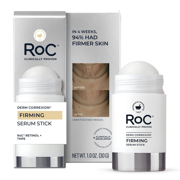 RoC Derm Correxion Firming Retinol Serum Stick with THPE   Antioxidants, Lift & Tighten for Face & Neck, Fragrance-Free, 1 oz