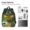 thumbnail image 4 of Warriors Cats Backpack, Large Capacity 17 Inch Laptop Backpack, Durable Casual Daypack, Water Resistant, 17.3x12.2x5.5 Inch, 4 of 8