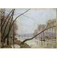 thumbnail image 2 of Alfred Sisley 24x18 Gold Ornate Framed and Double Matted Museum Art Print Titled - Bank of the Seine in Autumn (1876), 2 of 4