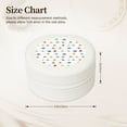 thumbnail image 2 of Yiaed Color Ships Print Travel Jewelry Case Bridesmaid Gift Boxes Jewelry Travel Organizer Small Round Jewelry Box Mini Storage-White, 2 of 7