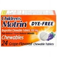 2 Pack Chewable Motrin Children's DyeFree Ibuprofen Ages 211 Pain