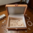 thumbnail image 7 of Imitation Wood Storage Box with Hinged Lid,Decorative Home Organizer for Jewelry or Small Keepsakes 7.2 × 5.12 × 3.74 in, 7 of 7